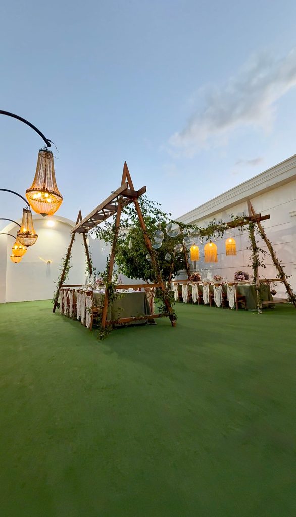 طراحی اختصاصی باغ و تالار برای مجالس توسط تشریفات عرفانی قزوین