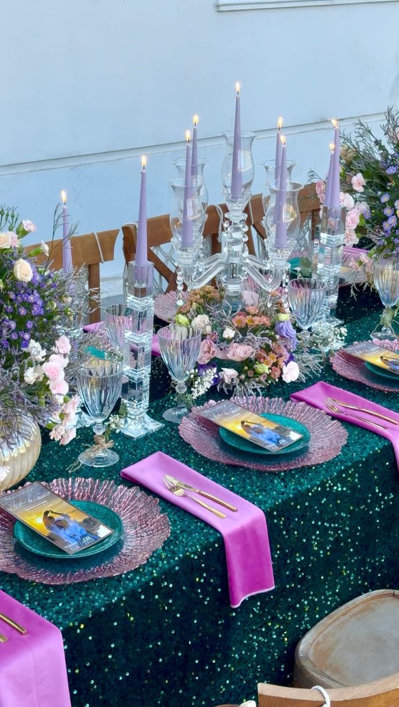 میز طراحی و دیزاین شده توسط تیم تشریفات عرفانی