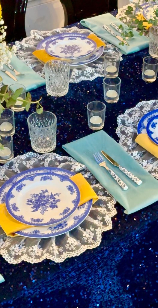 طراحی ویژه میز عروسی توسط تشریفات عرفانی قزوین